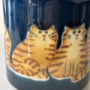 Vintage Otagiri Fluffy Tabby Cats Mug